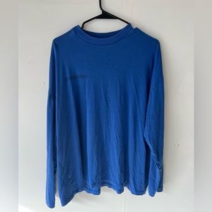 Pangaia - royal blue long sleeve shirt - size XL